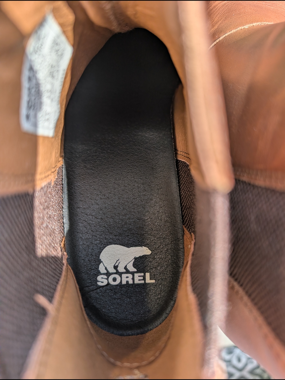 Sorel Women's Chestnut Brown Leather Wedge Chelsea Booties - Picture 7 of 7
